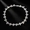 Collar con colgante de cruz de símbolo de infinito de diamantes completos estilo hip-hop europeo y americano, cobre incrustado con circonita, collar de hombre moderno personalizado, hecho a medida