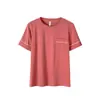 Pijama de algodón modal para mujer, top de manga corta de verano tipo pullover con cuello redondo, XL, prenda exterior RC