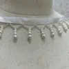 Cruz de Renda com Miçangas e Franjas Pérola Imitação DIY Iluminação Dinastia Han Saia de Palco Gola Cortina Roupa da Dinastia Han