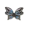 Nuevo Anillo Abierto de Mariposa Oscura Dulce y Fresco Serie Esmalte de Goteo de Aceite Personalizado Anillo de Lujo Accesible de Nicho Anillo de Gama Alta para Mujeres