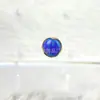 Liga de Titânio Astmf-136 Borda Ondulada Dourada Opala Nebulosa Titânio G23 Opala de Titânio Rosca Interna Brincos Joias para Piercing
