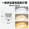 Tira de Luz LED de Silicona 24V Tipo Extruido Integrado Luz Lineal Ambiental Luz Lineal Empotrada Luz Lineal Flexible para Dar Forma