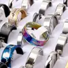 Explosión de tendencia de comercio exterior directa de fábrica 2.0 anillo mixto de acero inoxidable anillo mixto de titanio al contado venta al por mayor