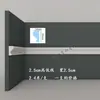 Línea de PU Línea de estuco imitación francesa Borde de pared de fondo de TV Tira decorativa Línea de modelado Flor de esquina de techo europea