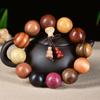 Pulseras de sándalo con cuentas de tesoro múltiple sándalo rojo cuentas de pera hombres caoba texto pulsera de juego cuentas mujeres 108 joyería multimaterial