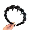 Diadema de Estrella con Perlas Estilo Princesa de París, Lujo Ligero Elegante, Diadema Retorcida Estilo Pequeño Aroma con Pinza para el Cabello Antideslizante Dentada para Mujer
