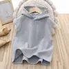 Ropa infantil chaleco con capucha para niños primavera y otoño chaleco deportivo estilo occidental para niñas chaleco suéter casual
