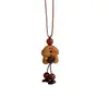 Planeta Mascota Lindo Piedra Ojo de Tigre Oso de Madera Perro Collar Otoño e Invierno Lindo Diseño de Nicho Accesorio para Suéter