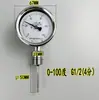 Termómetro Bimetálico de Acero Inoxidable WSS-311/313BF Medidor de Temperatura de Agua Tubería de Caldera Radial Hangzhou Huatong