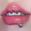 Piercing de Lábio de Gato com Espiral Interno, Todo em Aço Inoxidável, Piercing de Osso da Orelha com Esmalte Tricolor, Joia Fofa para Piercing de Lóbulo