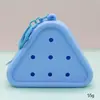 Bolsa de Silicone com Furo Estilo Desenho Animado Mini Carteira de Moedas Bolsa de Cosméticos DIY Bolsa para Fones de Ouvido Pingente de Chaveiro Presente