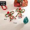Brincos de Moda Transfronteiriços Europeus e Americanos Coloridos com Contas Laço Bola de Pelo Pingente Criativo de Papai Noel Brincos de Natal
