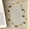 Collar de Perlas de Piedra Ojo de Tigre Melard para Mujer, Artículo Caliente Primavera/Verano 2026, Versátil, Lujo Ligero, Cadena Larga de Suéter de Alta Gama