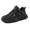 Zapatos de Seguridad Negros Four Seasons para Hombre de Caña Baja Antimpacto Antipinchazos Suela Blanda Cómodos Venta Directa de Fábrica Zapatos de Protección Laboral Al por Mayor