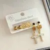 Pendientes de Acero Inoxidable de Moda Diaria Versátiles Estilo Europeo y Americano Más Vendidos Transfronterizos Joyería de Acero Inoxidable Pequeña Lujo Nicho Personalidad
