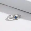 Anillo Ojo de Demonio de Personalidad de Nuevo Producto Cruzado Diseño para Mujer Sentido de Diseño Nicho Anillo de Diamante de Circonita Ventas Directas de Fábrica de Joyería