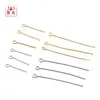 Agujas de Acero Inoxidable en Forma de 9 Disponibles 0.7-1.0mm Longitud de Hilo 12-70mm Agujas para Perlas Acero de Titanio Accesorios para Joyería DIY