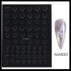 Novo Adesivo Vazado para Nail Art 2022 Ins Celebridade da Internet 3D Estéreo Adesivo Amor Borboleta Estrela Manghua Pintado por Spray Adesivo Francês