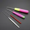 Herramienta de Ganchillo Tonang con Lengüeta, Aguja de Acero Inoxidable Pequeña para Ganchillo de Suéter, Lengüeta de Lana para Tejer DIY Hecha a Mano