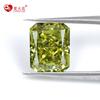 Fábrica rectangular chaflanada pequeño octogonal 4K flor de hielo rota corte torno trabajador verde oliva color artificial tesoro sintético Hao circón