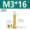 M2M2.5M3M4M5M6M8M10 Tornillos para Máquina de Latón Phillips Cabeza Avellanada Tornillos de Cabeza Plana de Cobre Tornillos Pequeños Antióxido