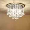 Luz Dorada Redonda Personalizada para Dormitorio, Pasillo de Cristal, Vestíbulo, Luz de Recibidor, Luz de Balcón, Luz de Techo de Lujo para Pasillo