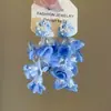 Pendientes Redondos de Flor Colorida Tejidos a Mano Pendientes Frescos de Dopamina Estilo Vacacional Pendientes de Nicho de Gama Alta