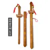 Espadas de Juguete de Madera Culturales y Creativas de Área Escénica, Armas Antiguas, Espadas de Guerrero de Juguete Retro, Espadas Qinglong, Accesorios para Representaciones Teatrales