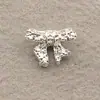 Acessórios de Unha em Liga de Cromo Borboleta Prata Mini Vazada Pequena Borboleta Strass Usável Decorações de Unha com Strass
