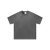 Comércio Exterior Transfronteiriço Camiseta Minimalista de Alta Qualidade Masculina ins Verão Linha Colorblock Senso de Design Solta Versátil Manga Curta Curta