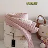 Colcha de doble capa de gasa de algodón afelpado calmante Clase A para primavera y otoño, manta infantil de dibujos animados lindos, lavable a máquina, transpirable y absorbente del sudor