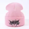 Gorro de Lana Versátil de Color Sólido para Otoño e Invierno para Calidez al Aire Libre, Fabricante de Gorros para Clima Frío, Gorro de Punto Bordado de Acrílico para Adultos, Gorro de Invierno