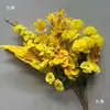 Flores de Boda Amarillas Falsas Flores para Decorar el Escenario y el Camino Arreglo de Compromiso Flores de Piso Decoración del Hogar Adornos de Flores Artificiales