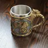 Copa de Dragão Mecânico Transfronteiriça Pterossauro Mecânico Criativo Personalizado Caneca de Cerveja Vintage Marca