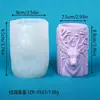 Vela Perfumada de Reno Navideño de Resina Cristalina, Decoración Aromática, Adorno, Regalo, Adorno de Cerámica de Silicona