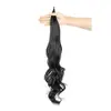 Trenzas de Peluca de Caballo para Mujer, Trenzas de Peluca Onduladas Grandes, Cola de Caballo Baja Natural Esponjosa, Peluca de Cola de Caballo Alta para Volumen Adicional, Venta al por Mayor