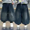 Ropa de Invierno para Niños Pantalones de Mezclilla Estilo Linterna con Forro de Terciopelo Estilo Coreano Pantalones Casuales Sueltos de Terciopelo de Una Pieza para Niños Pantalones Largos para Bebé Comercio Exterior