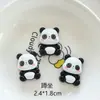 Acessórios de Joia DIY de Resina Panda Vermelho Desenho Animado Capa de Celular Pingente para Sapato com Furo Adesivo Grampo de Cabelo Acessórios de Cabelo Material