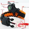 Pulseira de corda de guarda-chuva ao ar livre, equipamento de pesca, pulseira de acampamento multifuncional, ferramenta de sobrevivência de emergência, montanhismo, acampamento