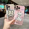 Adecuado para Samsung S25 Ultra Lindo Estuche de Conejito para Teléfono A04E Gato Mary A25 A53 Dibujos Animados A53 Soporte