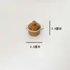 Casa de Boneca Mini Cozinha Casa de Brincar Infantil Pote de Cerâmica Vaso de Flores Comida em Miniatura Brinquedo Modelo Decoração de Cena