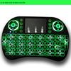 Teclado digital sem fio i8 2.4g Mini Touch Universal Factory Keyboard Sete cores Backlight Marquee Bateria de lítio seca