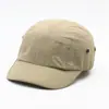 Gorra de béisbol de seis piezas con visera corta transfronteriza, impermeable y de secado rápido para hombre, gorra de protección solar para mujer, para exteriores, de verano, para todo tipo de partidos.