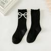 Calcetines para niñas con Perlas lindos estilo Chanel de longitud media para primavera y otoño calcetines de encaje de felpa para niñas calcetines de Princesa Lolita