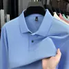 Camisa Polo de Algodón Puro con Cuello y Mangas Largas para Hombre de Primavera y Otoño Tops Casuales para Hombre Camiseta de Color Puro Piqué 100% Algodón para Hombre