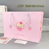 Bolsa de mano de regalo de dibujos animados serie fresa, alto valor estético, almacenamiento creativo para regalos navideños, bolsa de embalaje engrosada