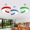 Lámpara de araña LED para jardín de infantes tienda madre e hijo niños Lebao nubes estrellas sol luna lámpara forma creativa lámpara de techo