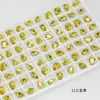 Dongzhou K9 Traga Riqueza e Tesouro Ovo de Pombo de Cristal Dourado Nail Art Diamante Pedra de Açúcar Quadrado Especial Formato Fundo Pontiagudo Coleção de Diamantes Ornamento de Diamante para Unhas