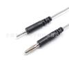 Agulha de Eletrodo 2.0 para Cabeça Banana 4.0mm Linha de Fisioterapia de Frequência Média e Baixa Linha de Condução Dinâmica Instrumento de Reabilitação Linha de Eletrodo