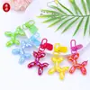 Chaveiro Ins Cão de Balão Liga Metálica Coração Corrente para Capa de Celular DIY Case Protetor para AirPods Case de Fone de Ouvido Pingente